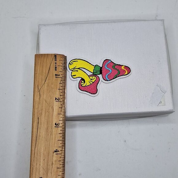 Bright color mushroom iron on patch Hippie vibes - Picture 4 of 4